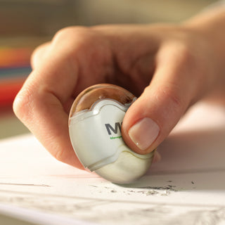Flint Pencil Sharpener with Eraser (Black) — Feature