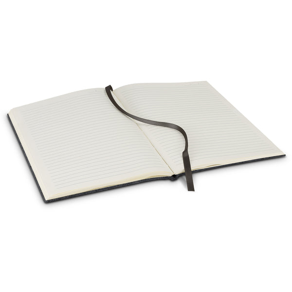Linen RPET Felt Soft Cover Notebook (Charcoal)