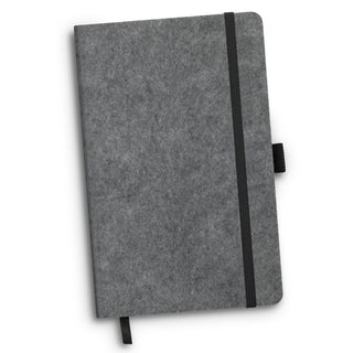 Grain RPET Felt Hard Cover Notebook (Grey)