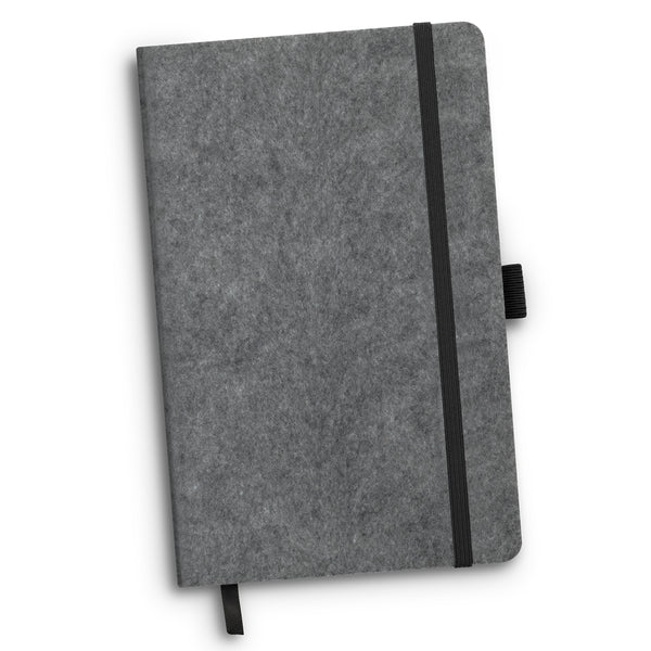 Grain RPET Felt Hard Cover Notebook (Grey)