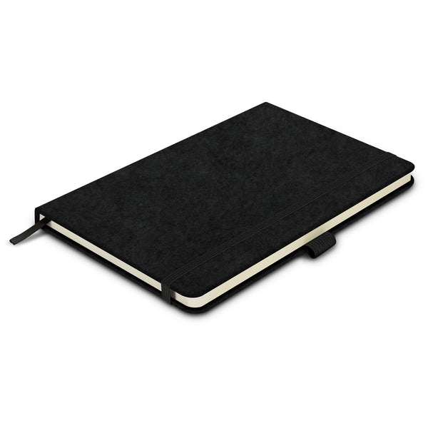 Grain RPET Felt Hard Cover Notebook (Black)