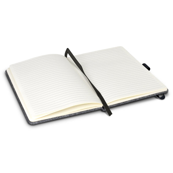Grain RPET Felt Hard Cover Notebook (Grey)