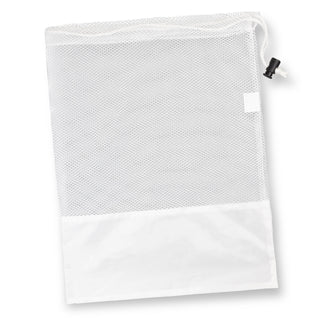 Mesh Drawstring Mesh Bag (White)