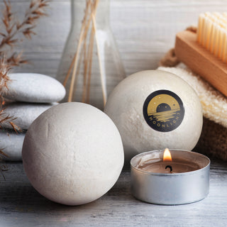 Calm Bath Bomb (White) — Feature