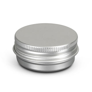 Mint Lip Balm Tin (Silver) — Silver