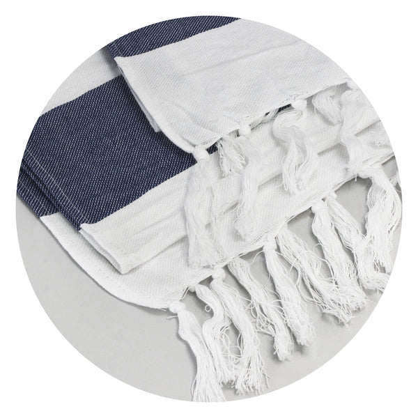 Weft Cotton Towel (Charcoal)