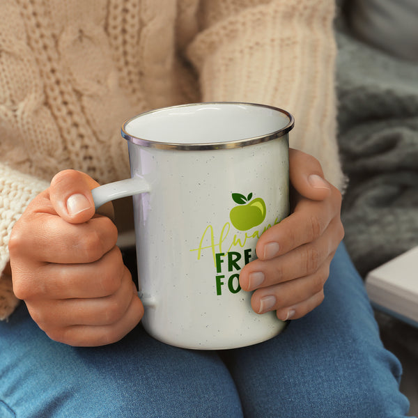 Bushland Enamel Mug - 600ml (Black)