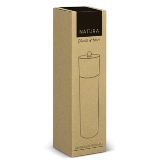 NATURA Bamboo Pepper Mill (Natural) — Gift Box
