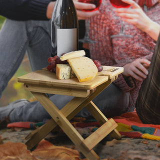 NATURA Bamboo Folding Wine Table (Natural) — Feature