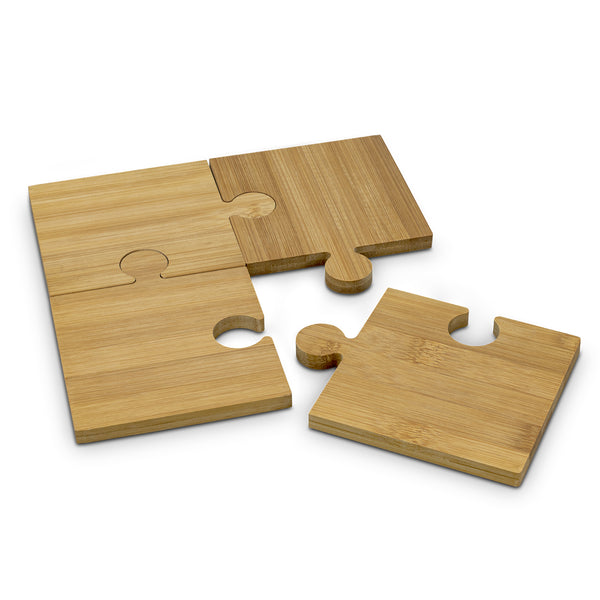 NATURA Puzzle Coaster - Set of 4 (Natural)
