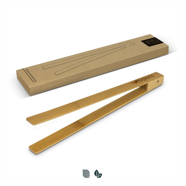 NATURA Bamboo Serving Tongs (Natural)