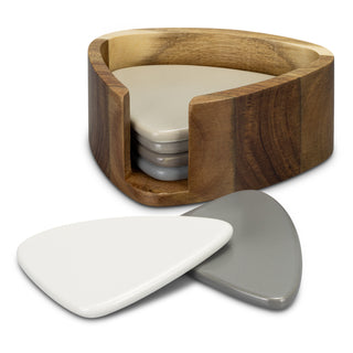 Keepsake Pebble Coaster Set (Natural) — Coasters