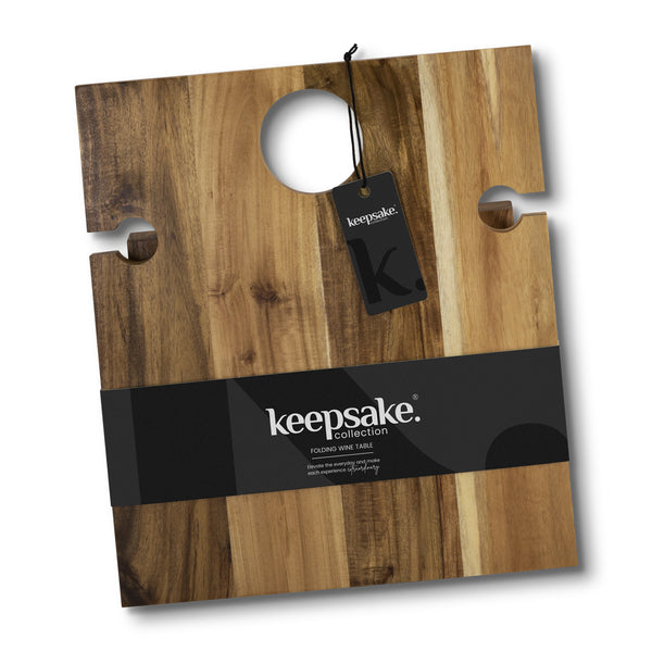 Keepsake Folding Wine Table (Natural)