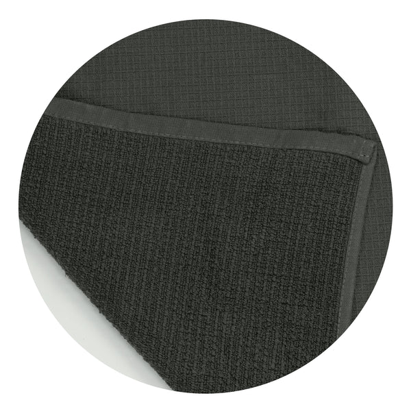 Loom Waffle Towel (Charcoal)