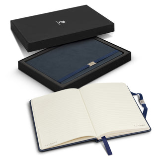 Pierre Cardin Nouvelle Notebook Gift Set (Black) — Navy - Back