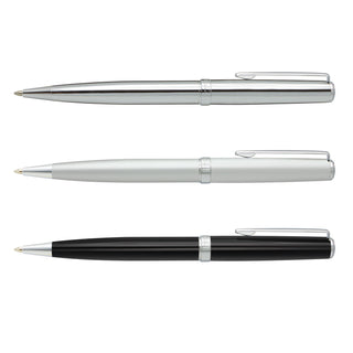 Pierre Cardin Biarritz Notebook and Pen Gift Set (Matte Silver) — Pen Colours