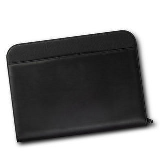 Merino Travel Portfolio Case (Black) — Close Handle