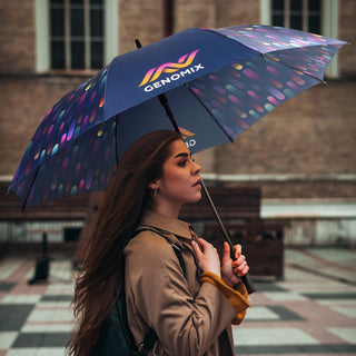 Canopy Full Colour Umbrella (White) — Feature