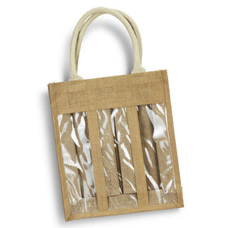 Vineyard Jute Triple Wine Carrier (Natural)
