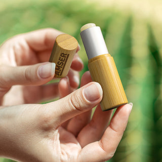 Grove Bamboo Lip Balm (Matte Silver/Natural) — Feature
