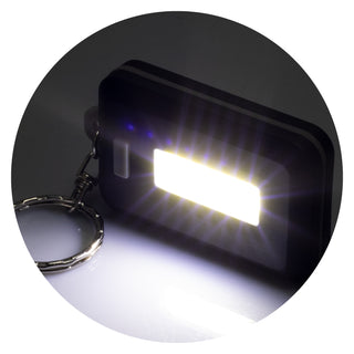 Pulse COB Light Key Ring (Black/Grey) — Detail