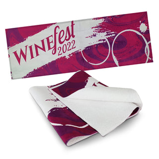 Loom Bar Towel - Full Colour (White) — Mian