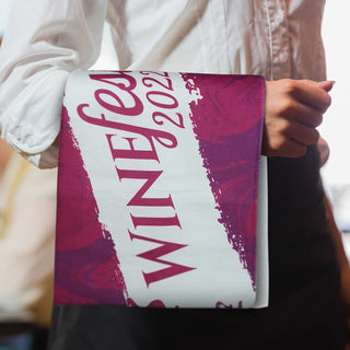 Loom Bar Towel - Full Colour (White) — Feature