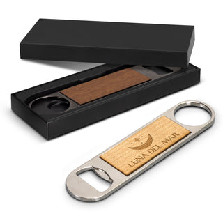 Timber Magnet Bottle Opener (Silver/Natural)
