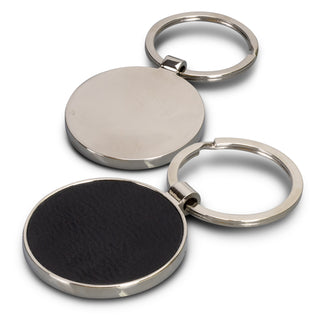 Clip Key Ring - Round (Black) — Back