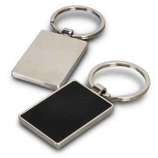 Capulet Key Ring - Rectangle (Black) — Back