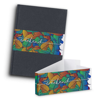 Linen Hard Cover Notebook (Black) — Belly Band