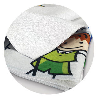 Weft Tea Towel - Full Colour (White) — Detail