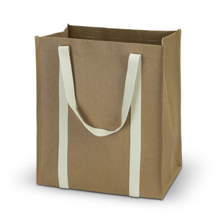 Grain Tote Bag (Natural) — Open