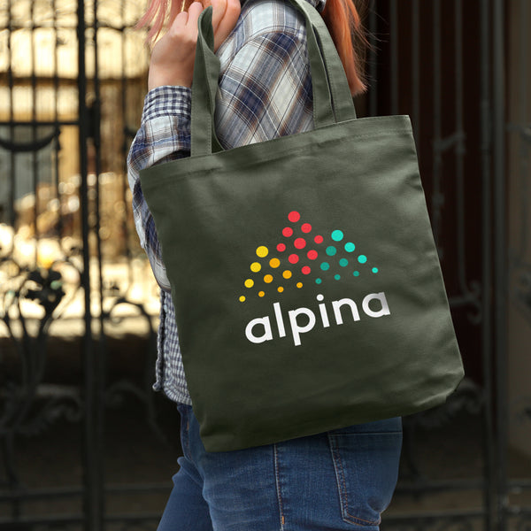 Merino Canvas Tote Bag (Petrol Blue)
