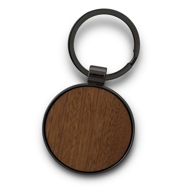 Pin Key Ring - Round (Gunmetal/Dark)