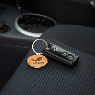 Pin Key Ring - Round (Gunmetal/Dark) — Feature
