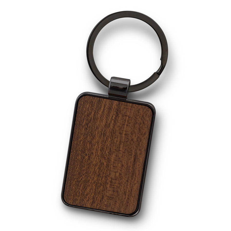 Tack Key Ring - Rectangle (Gunmetal/Dark)