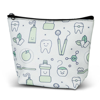 Luxe Cosmetic Bag - Small (White) — Full Colour