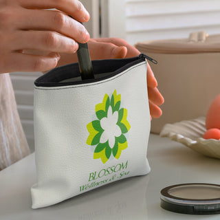 Bloom Cosmetic Bag - Small (White) — Feature