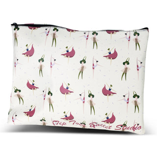 Bloom Cosmetic Bag - Large (White) — Full Colour