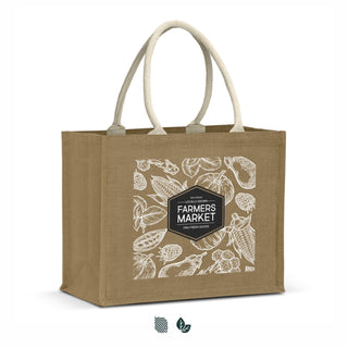 Baize Starch Jute Tote Bag (Natural) — Impact Aware
