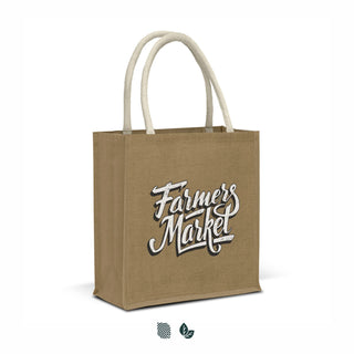 Flax Starch Jute Tote Bag (Natural) — Impact Aware