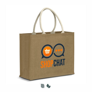Loom Starch Jute Tote Bag (Natural) — Impact Aware