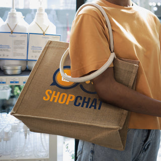 Loom Starch Jute Tote Bag (Natural) — Feature