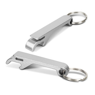 Fob Metal Bottle Opener Key Ring (Silver)