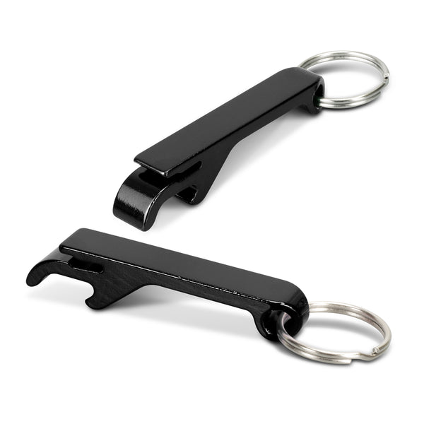 Fob Metal Bottle Opener Key Ring (Black)
