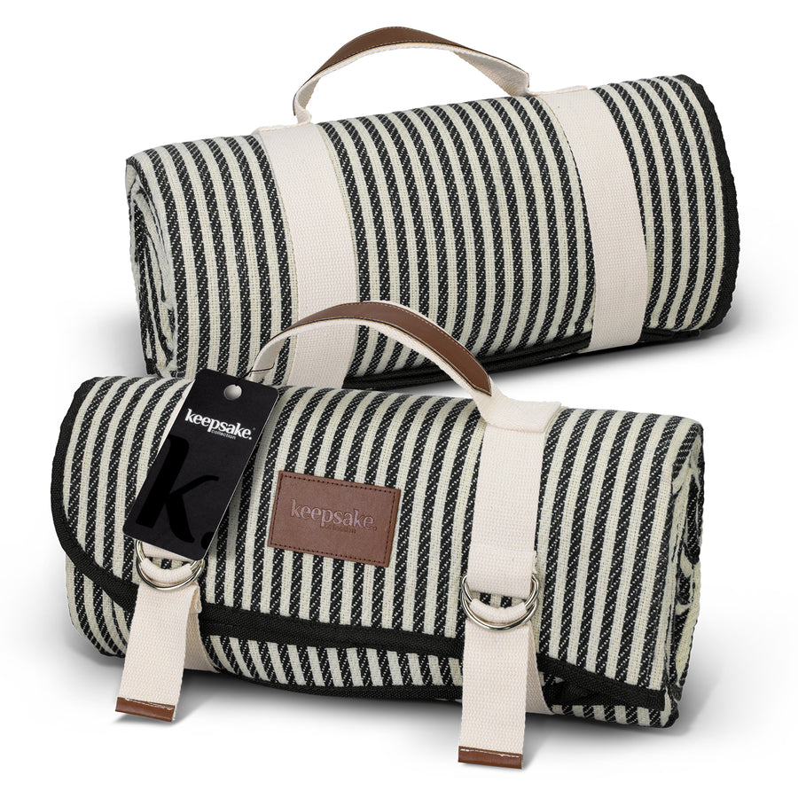 Keepsake Picnic Blanket (Natural/Black)