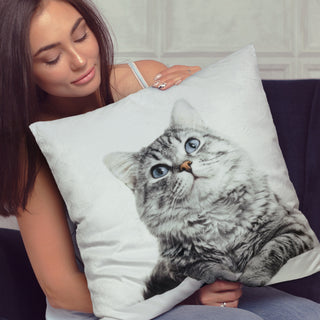 Hearth Cushion - Plush (White) — Feature