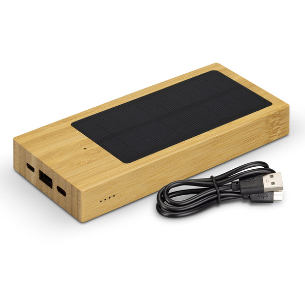 NATURA Bamboo Solar Power Bank (Natural)