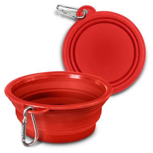Companion Silicone Collapsible Pet Bowl (Red)